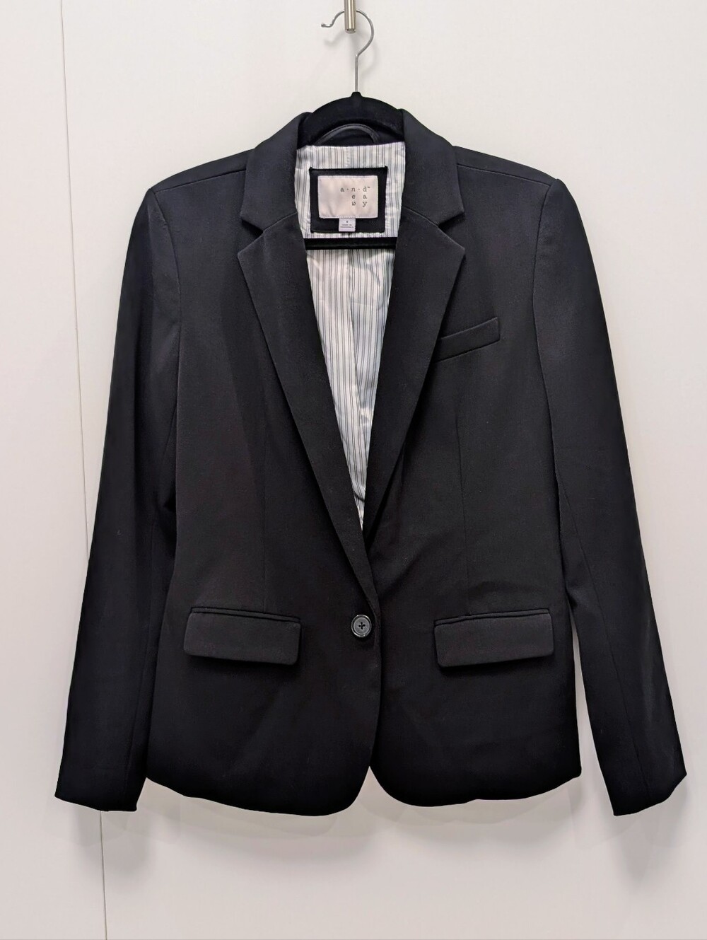 A New Day Classic Black Women's Blazer - Tailored Single-Button Jacket